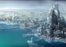 1920x1200 px art artwork cities city fi Futuristic sci Art HD Wallpaper