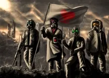 1920x1230 px abstract apocalypse apocalyptic comics drawing gas mask romantically Art HD Wallpaper