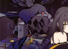 2818x1600 px Aka anime birds black Characters Girls hair original Ringo Scans Art HD Wallpaper