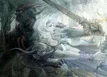 1920x1200 px art artistic babes blondes Dark demon fan fantasy females final games Girls horns IV ma Art HD Wallpaper