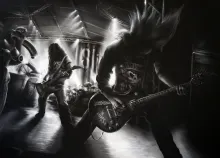 3192x2436 px Band cartoons Concert Dethklok groups Guitar hard heavy Metal Metalocalypse music rock Art HD Wallpaper