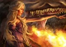 1920x1200 px And Blonde Daenerys dragon drawing fire game ice of song Targaryen thrones Art HD Wallpaper