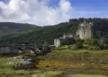 2048x1365 px architecture castle England nature rivers rock wallpaper water Art HD Wallpaper