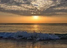 1920x1275 px clouds landscape ocean sea sky sunset Surf waves Art HD Wallpaper