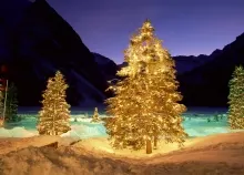 2560x1600 px Beautiful christmas gifts happy holiday Lights merry Santa snowman tree vacation Art HD Wallpaper