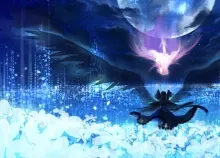2125x1000 px Akemi black blue dress flowers hair Homura Kaname Long Madoka Magica mahou Moon night p Art HD Wallpaper
