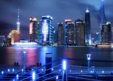 1920x1200 px Airport China city Huangpu Jin Lights Mao night Pudong Quay reflection river Shanghai s Art HD Wallpaper