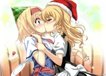 1500x1100 px alice Blonde blue blush Brown Chicken christmas dress eyes food Girls hair hat Kirisame Art HD Wallpaper