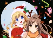 4088x5869 px amagi animal anime Brilliant christmas cleavage dress ears Fleuranza horns isuzu Latifa Art HD Wallpaper