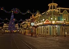 3000x2000 px Anaheim california christmas cities Disneyland fairy hdr houses Lights night parks stre Art HD Wallpaper