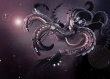 3000x2000 px art artwork cyborg ocean Octopus robot sea sealife underwater Art HD Wallpaper