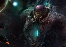 2560x1440 px art artwork creature fantasy fish monster ocean sea underwater Art HD Wallpaper