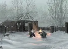 1920x1080 px a artwork Chernobyl e fences games houses k l Pripyat r S snow t video Villages winter Art HD Wallpaper