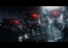1920x1080 px armor battle fi mecha robot sci warrior Wolfenstein Art HD Wallpaper
