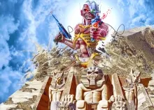 2560x1600 px artwork cyborg Dark demon Eddie Evil fantasy fi heavy Iron maiden Metal poster Power ro Art HD Wallpaper