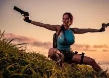 1920x1200 px babes Beauchamp bianca cosplay fetish games guns latex model pistol Raider redhead sexy Art HD Wallpaper