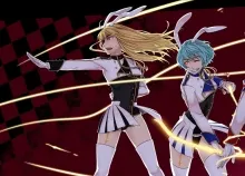 1920x1080 px animal archers army blondes blue bunny ears Ey Eyepatch games Girls gloves hair Koro Lo Art HD Wallpaper
