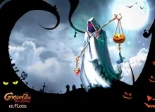 1cono 2560x1600 px action conquer Dark fantasy Fighting halloween martial mmo online poster reaper r Art HD Wallpaper