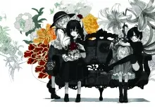 2560x1440 px boots Clocks Closed Couch eyes flowers games hair Han Hats highs Houjuu Koishi Komeiji  Art HD Wallpaper