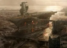 1920x1080 px 3 apocalypse art artwork boats carrier city Concept Fallout games Rivet sea Ships vehic Art HD Wallpaper
