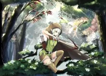 2000x1106 px Airy bow Crown Dragons elf hair Kikivi tree weapon white Art HD Wallpaper