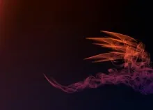 1920x1080 px dragon Fractal red Smoky Art HD Wallpaper