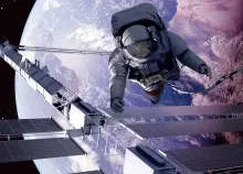 2880x1800 px art artwork astronaut fi planet sci space spaceship technics Art HD Wallpaper