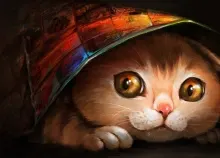 1920x1200 px animals artwork cats multicolor Nagare Ryuuka Art HD Wallpaper