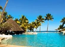 1920x1200 px beaches Fiji Hotels huts Islands ocean Palm Pools Relaxation resort sea summer sun Swim Art HD Wallpaper